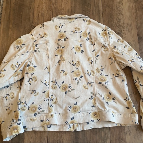 Sonoma • Neutral Floral Cream Jacket • Size 1x - Picture 7 of 7